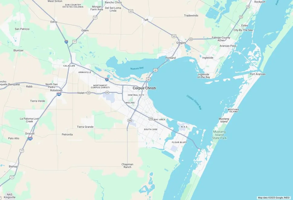 Corpus Christi Map